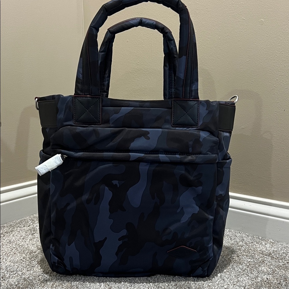 MZ Wallace Blue Camo Bleecker Tote